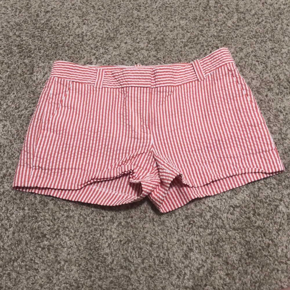📦 🚚 EVERYTHING MUST GO! J.Crew Red Seersucker Shorts | 0